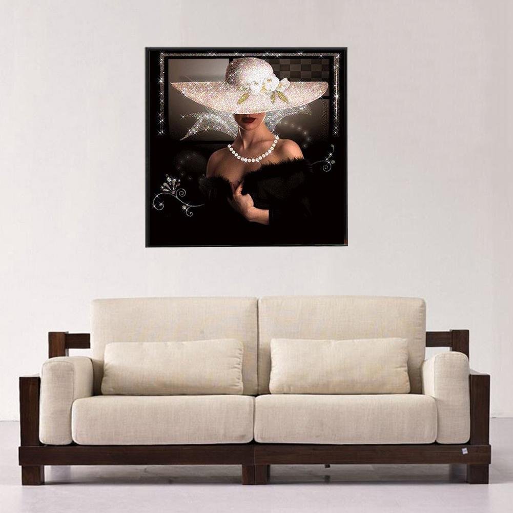 Diamond Painting - Partial Round - Elegant Lady