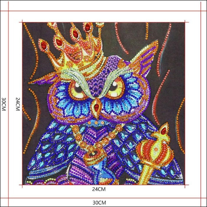 Owl Queen Crystal Rhinestone Mosaic embroidery kits