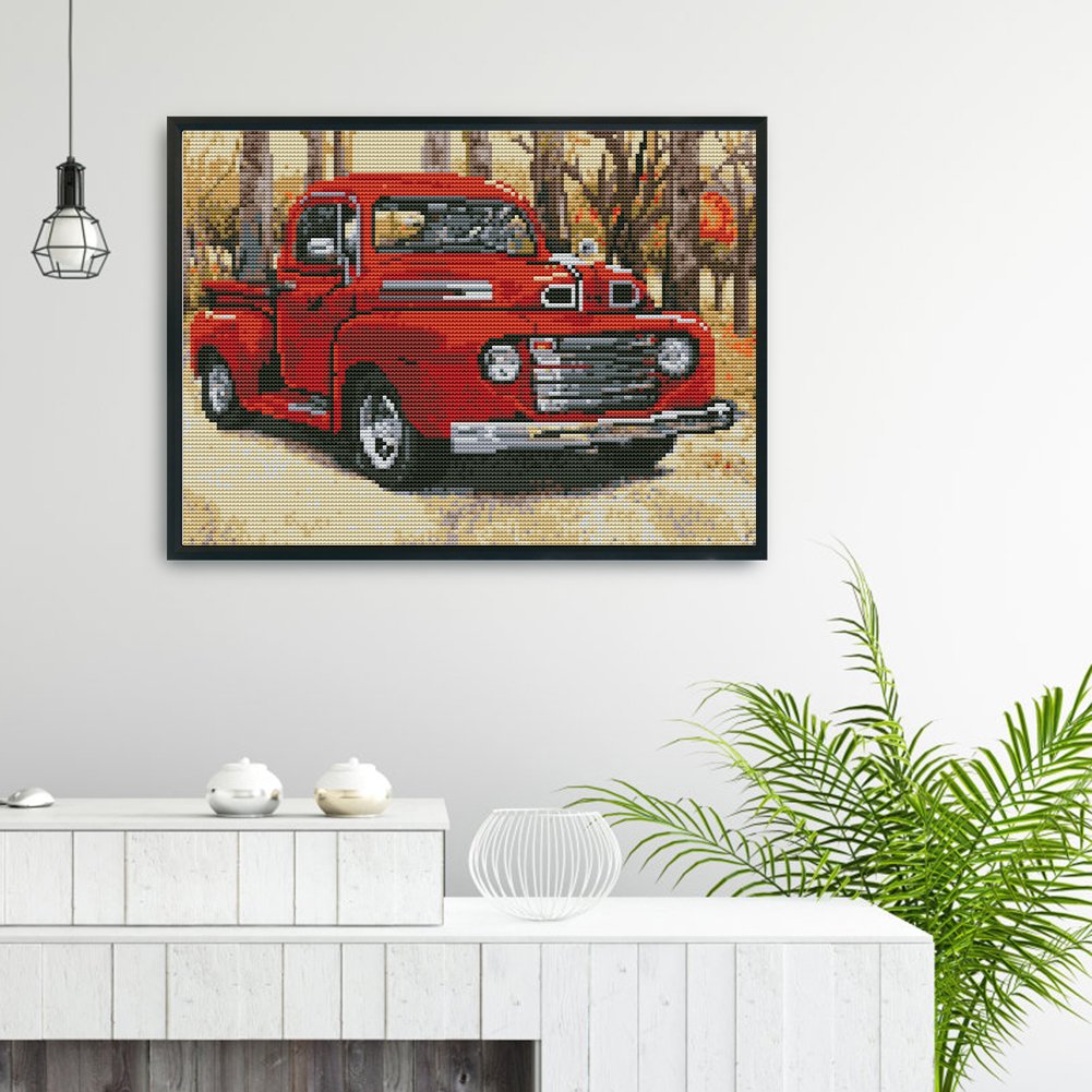 11ct Stamped Cross Stitch - Car (30*40cm)