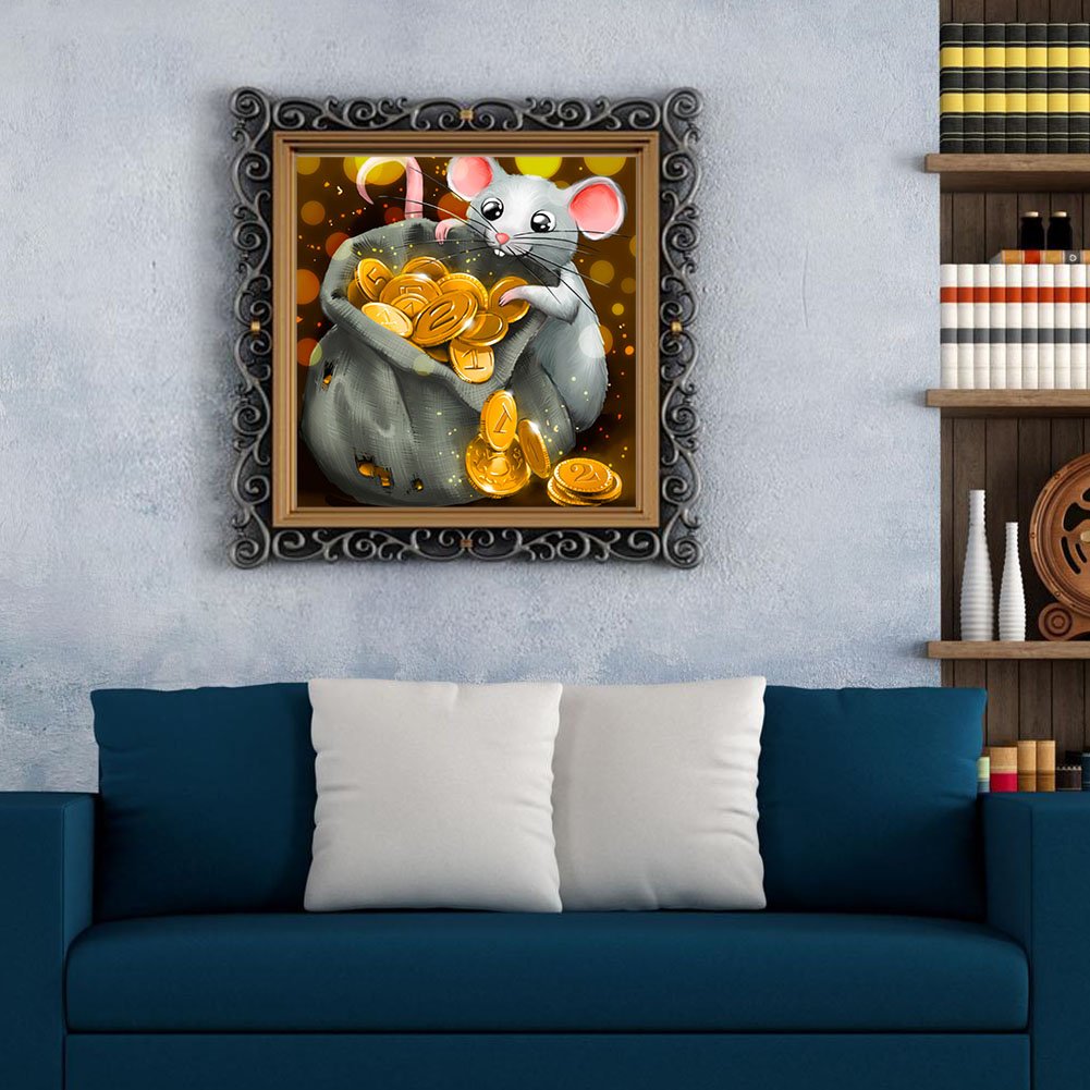 Diamond Painting - Full Round - Rich Mouse