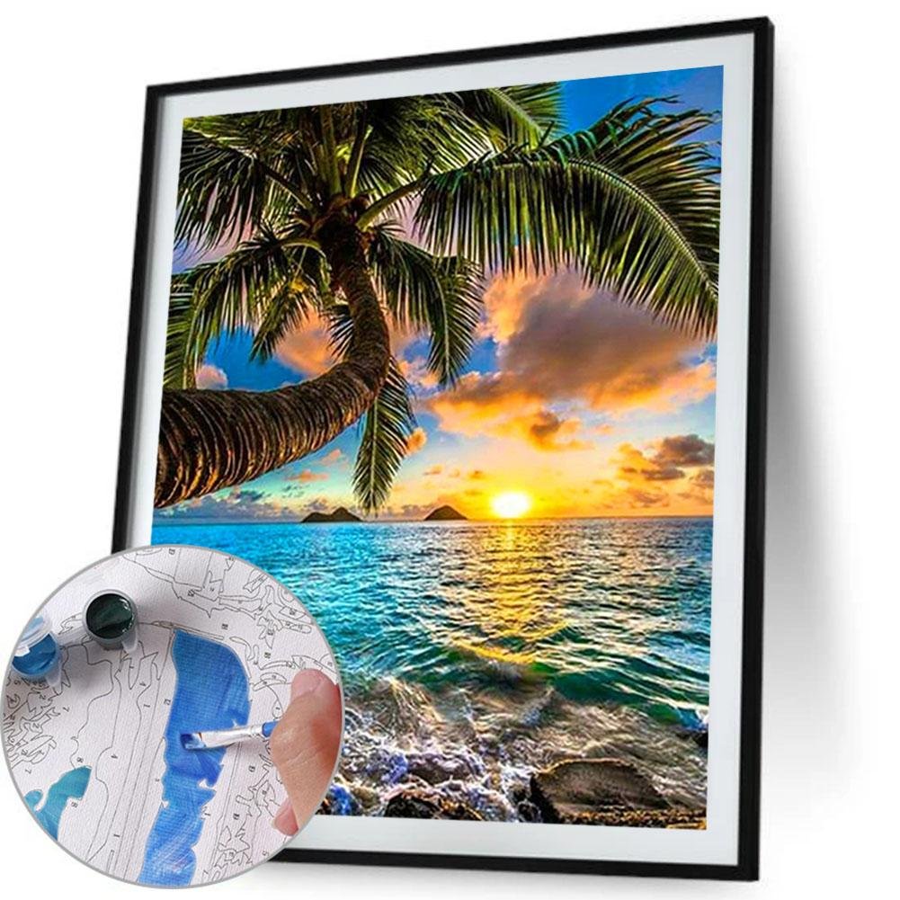 Paint By Number - Acrylic Paints - Sunset (40*50cm)