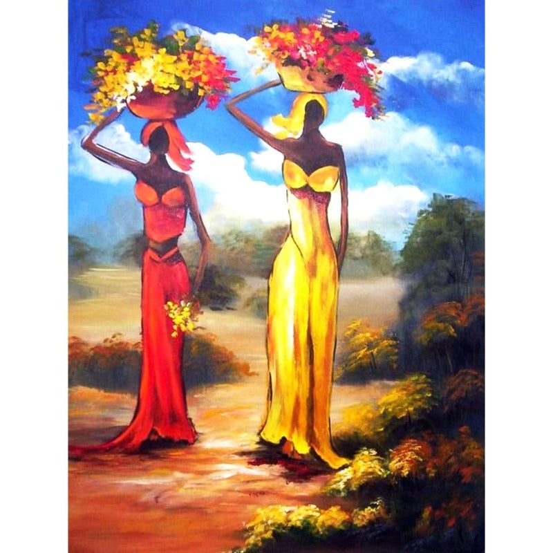 beads artwork African Women