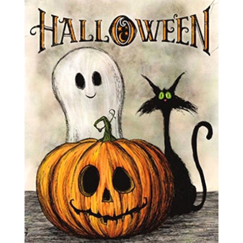 11ct Stamped Cross Stitch Halloween (35*40cm)