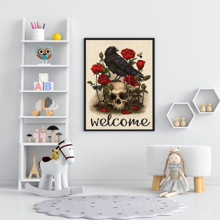 Hand painted on Canvas Picture Drawing Coloring Home Room Decoration
