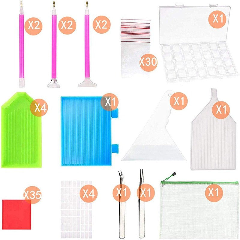 96pcs 5D DIY Diamond Painting Tools Set