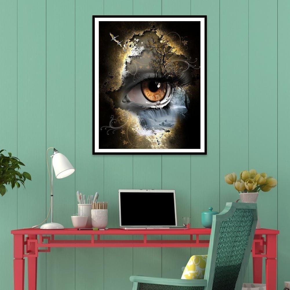 Diamond Painting - Full Round - Eye Landscape
