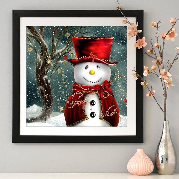 Diamond Painting - Full Round - Snowman A