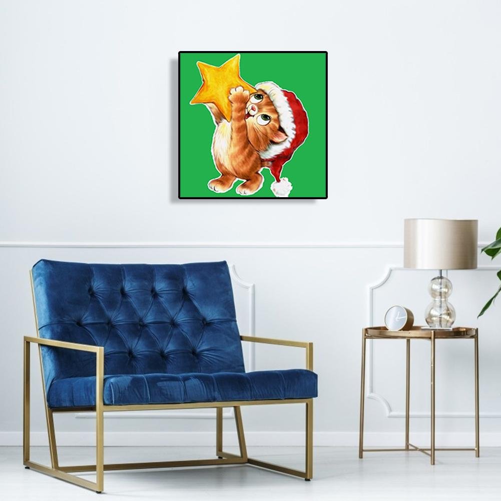Diamond Painting - Full Round - Cartoon Cat B