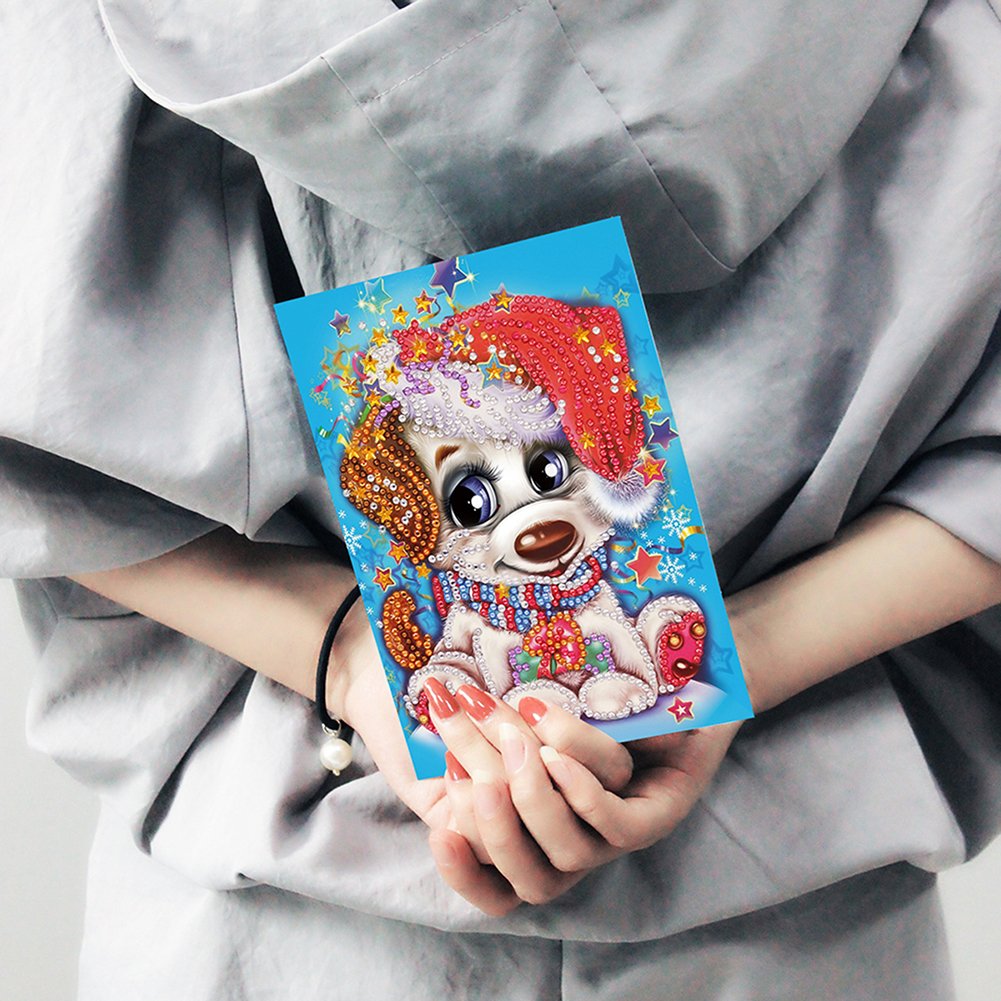 DIY Diamond Painting Greeting Card - Dog A
