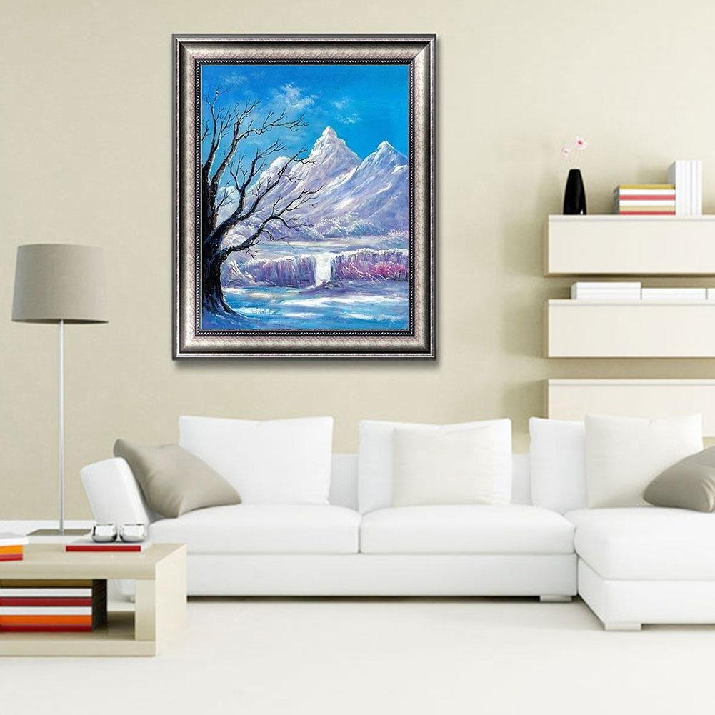 Diamond Painting - Full Round - Snow Mountain