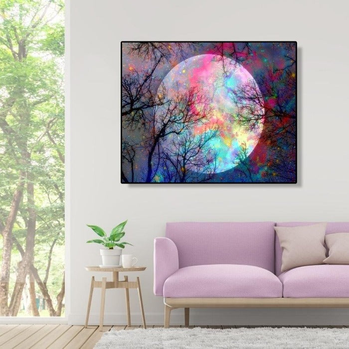 Paint By Number Art Picture Home Wall Decor Oil Painting Color Moon