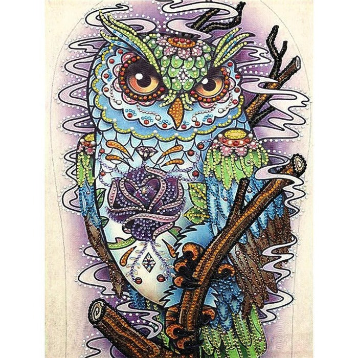 5D DIY DIY 5D Crystal Rhinestone Diamond Painting Kit Owl