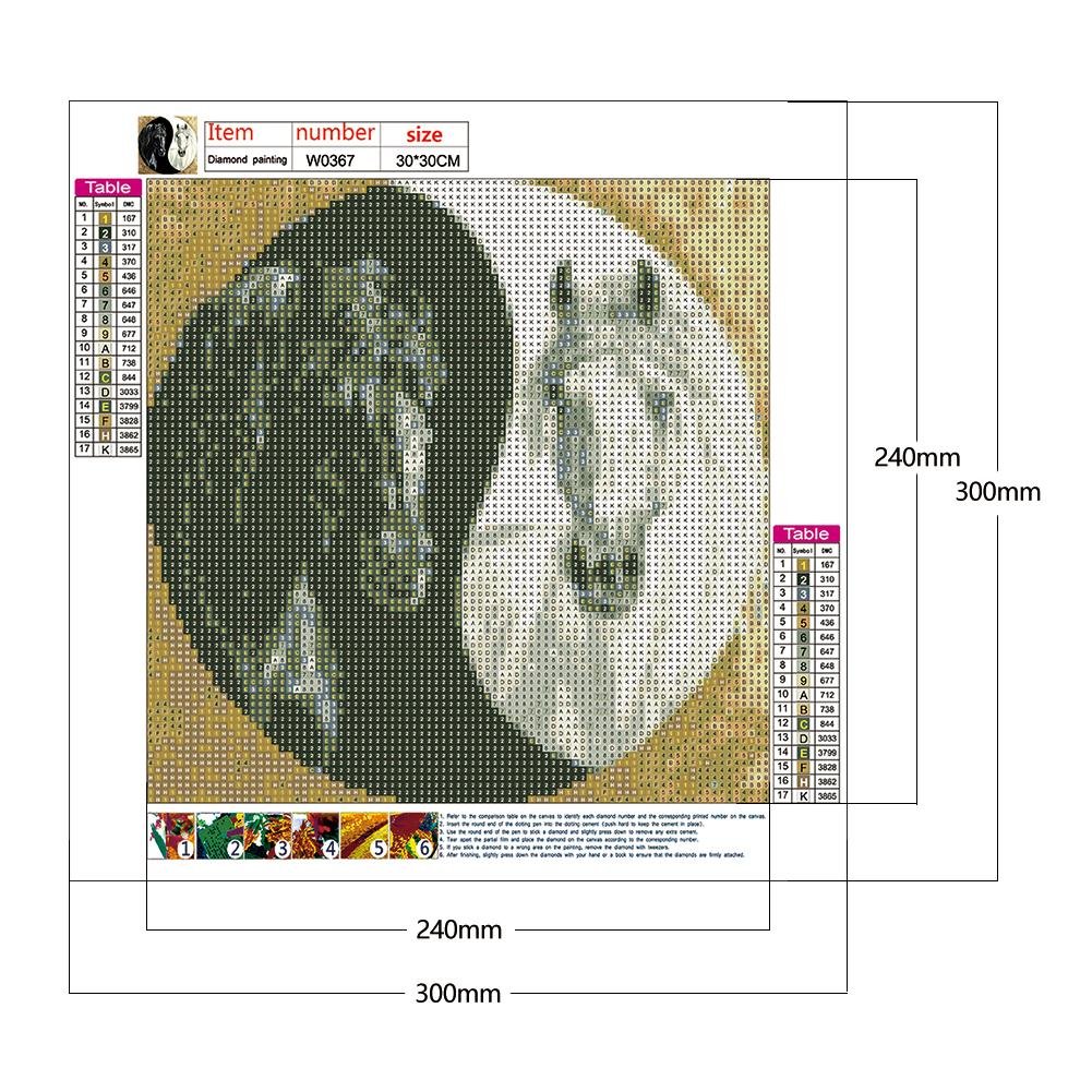 Pintura Diamante - Rodada Completa - Cavalo