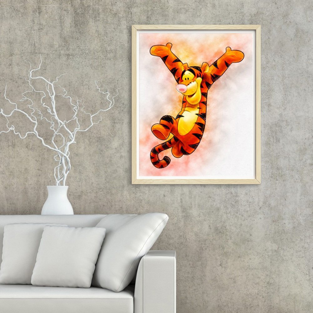 Diamond Painting - Full Round - Tigger