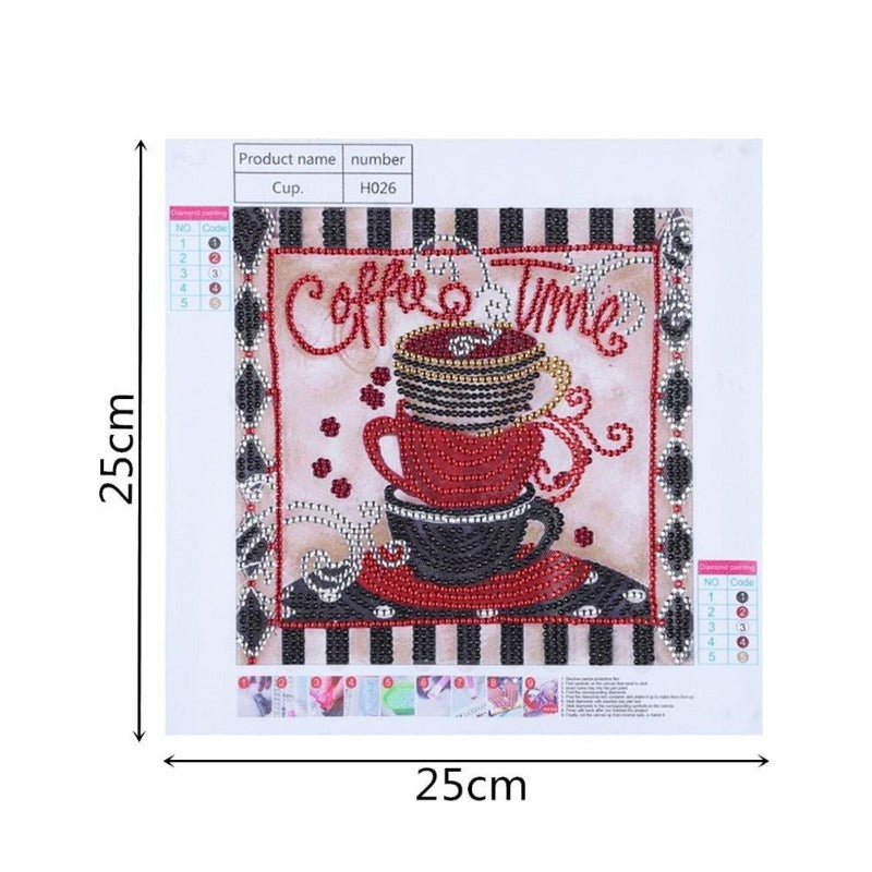 Diamond Painting - Crystal Rhinestone - Coffee Time【diamondpaintingsart】
