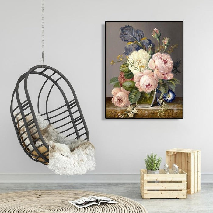 Paint By Number Kit Oil Painting Craft Home Wall Color Flowers
