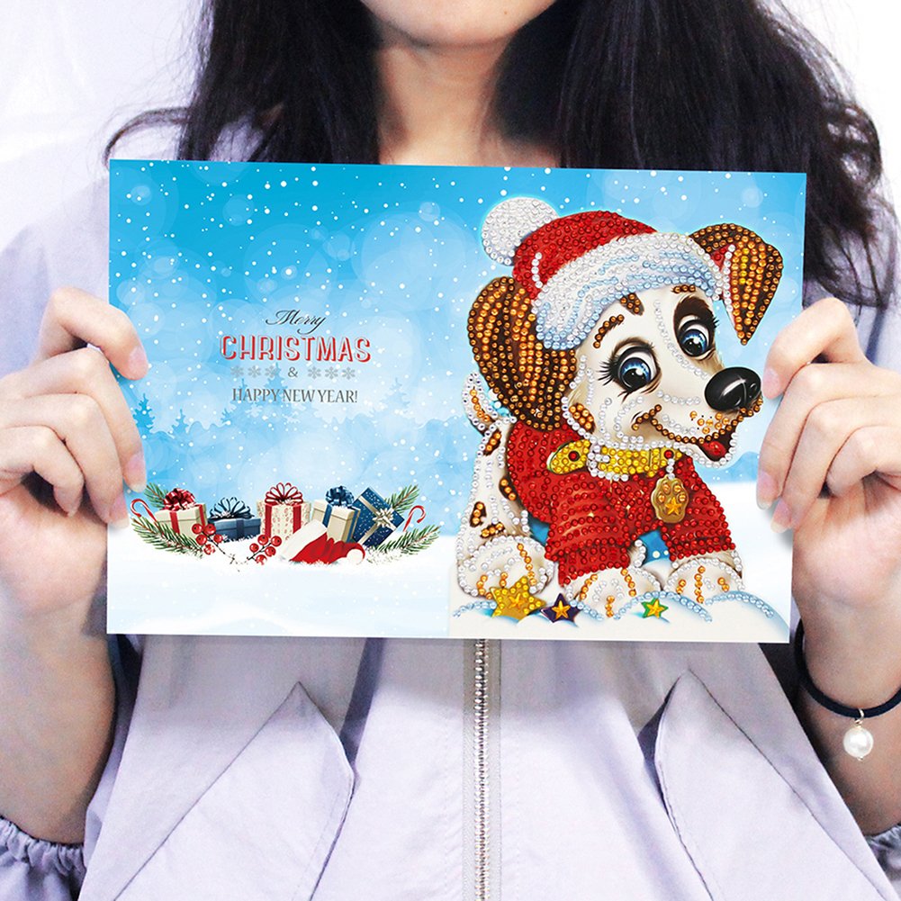 DIY Diamond Painting Greeting Card - Dog B