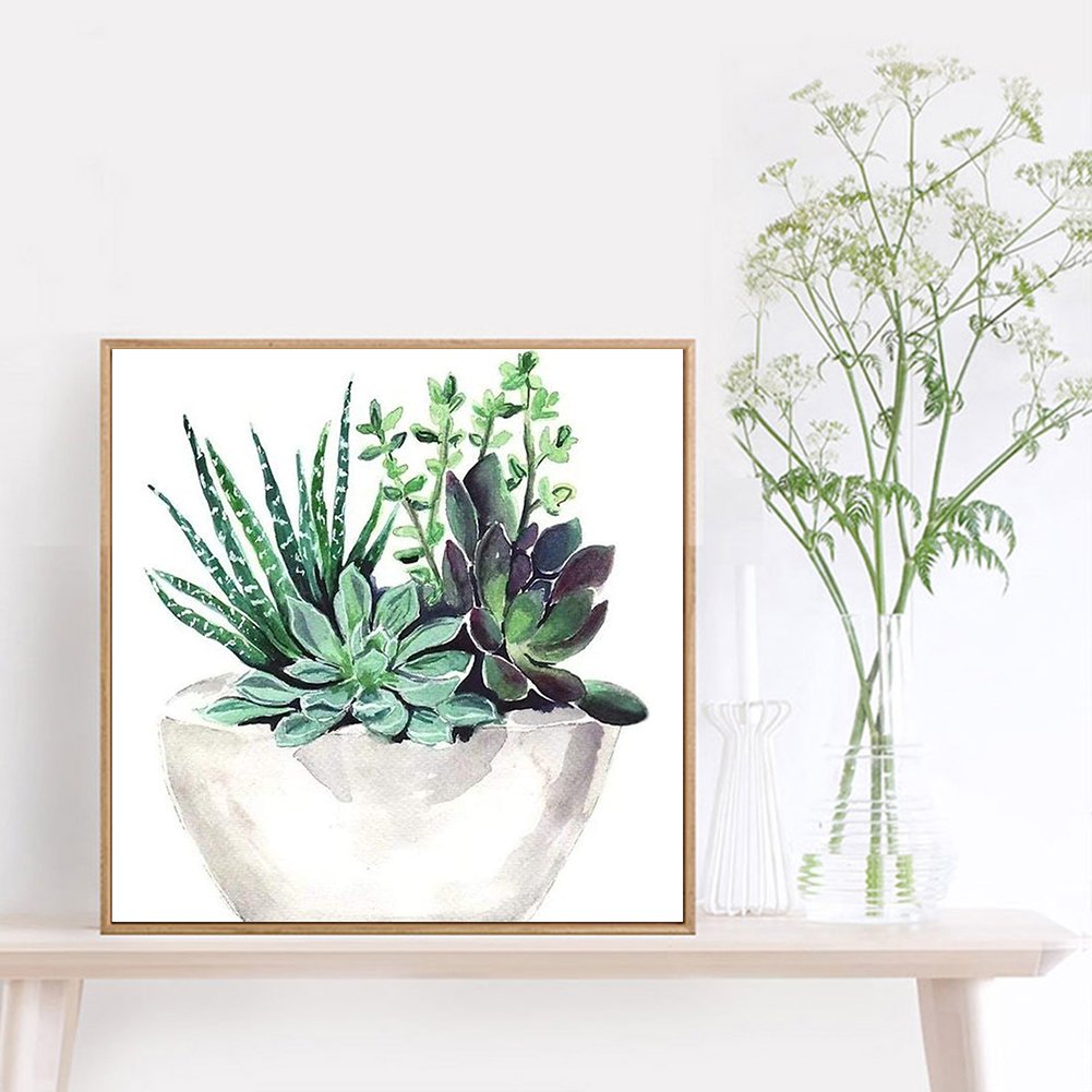 Diamond Painting - Full Round / Square - Succulent