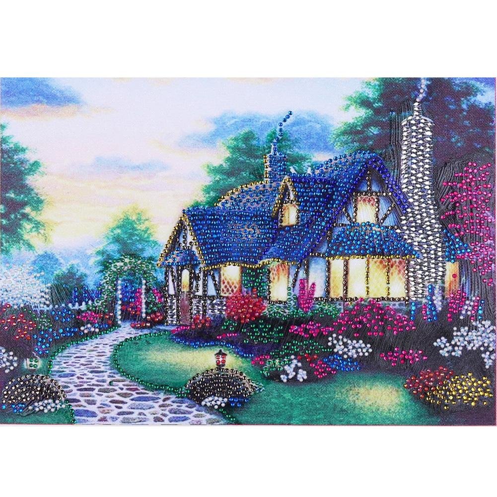 Diamond Painting Crystal Rhineston Country House