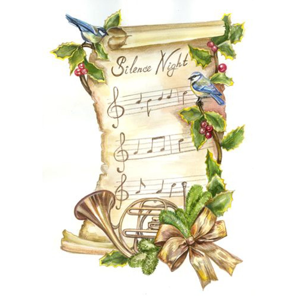 Diamond Paintings Art Full Drill Flower Musical Instrument