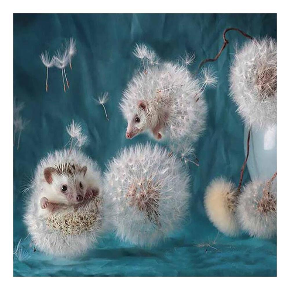 Diamond Painting - Full Round - Dandelion Hedgehog