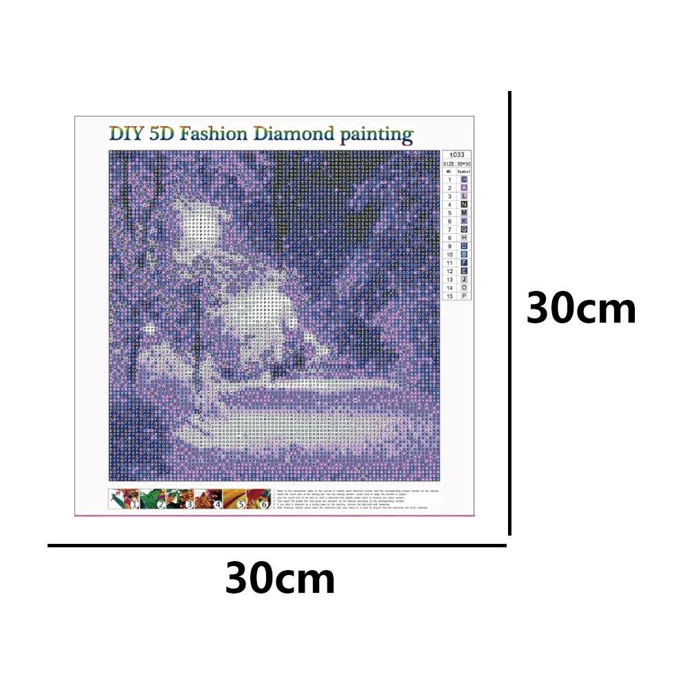 Diamond painting - Full Round - Purple Night