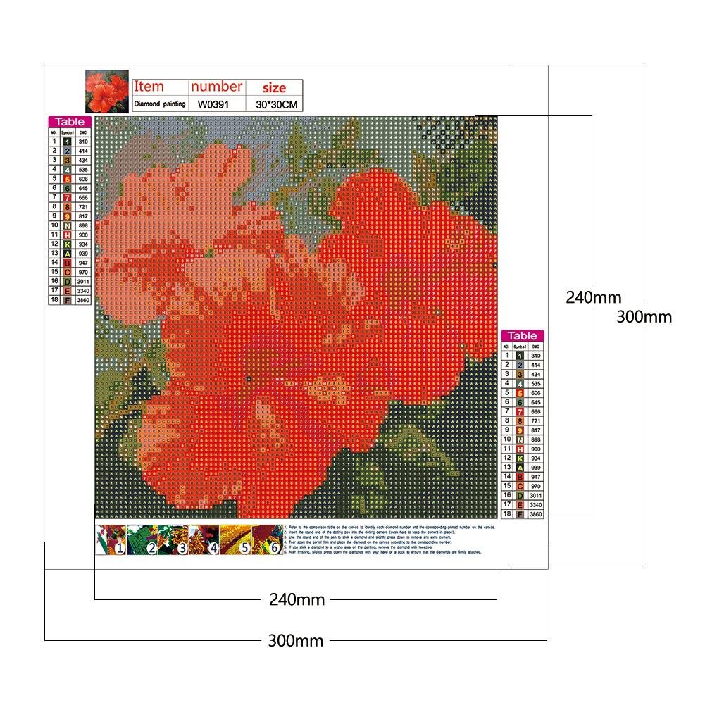 Diamond Painting - Full Round - Flower 1