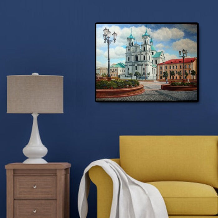 Paint By Number Oil Painting Picture Craft Home Wall Decor Cozy Castle