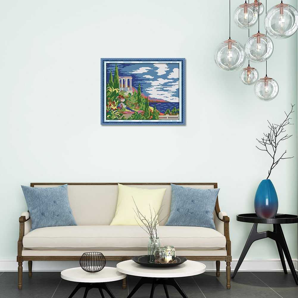 14ct Stamped Cross Stitch - Castle (32*28cm)
