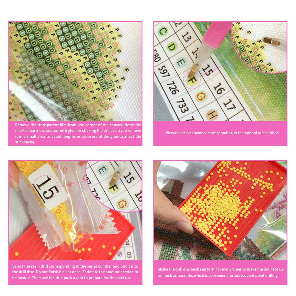 Diamond Painting Accessories Kits Roller Pen Tray Tweezer for DIY Art Craft