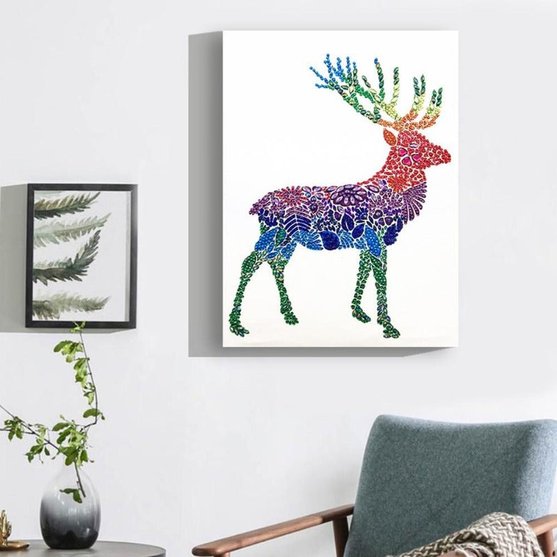 5D DIY Special-shaped Rhinestones Diamond Painting - Deer【diamondpaintingsart】