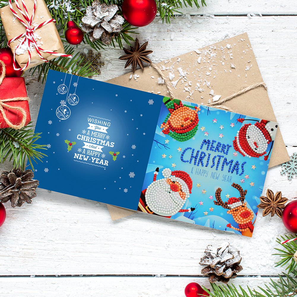 DIY Diamond Painting Greeting Card - Merry Christmas B