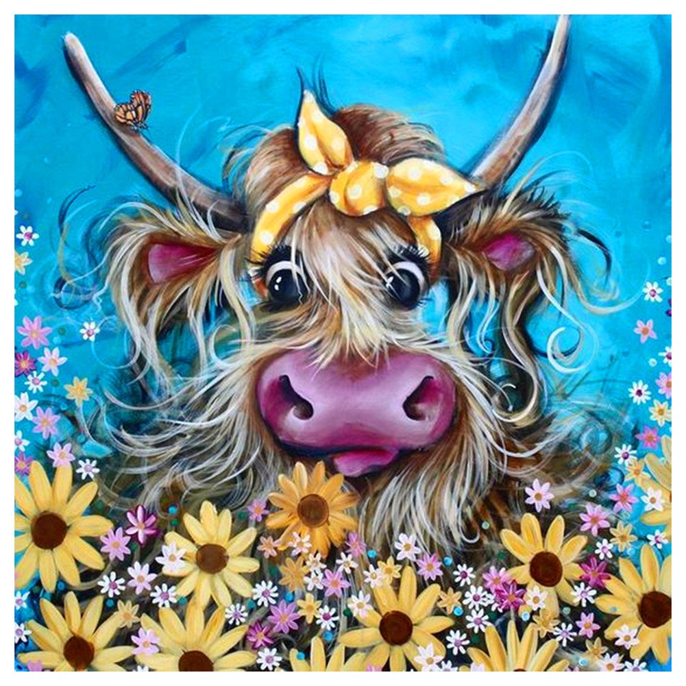11ct Stamped Cross Stitch Cow(36*36cm)