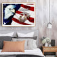 Diamond Painting - Full Round - US Flag Eagle