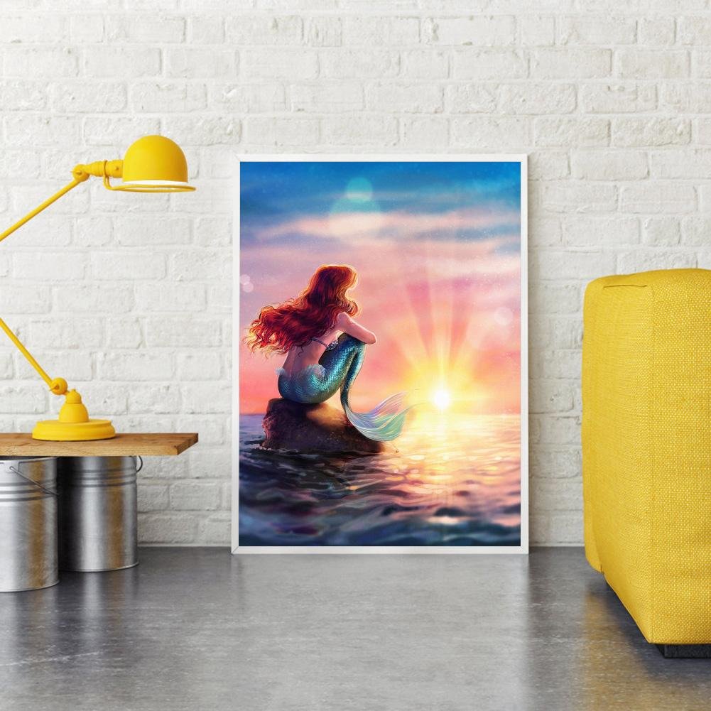 Diamond Painting - Full Round - Thinking Mermaid