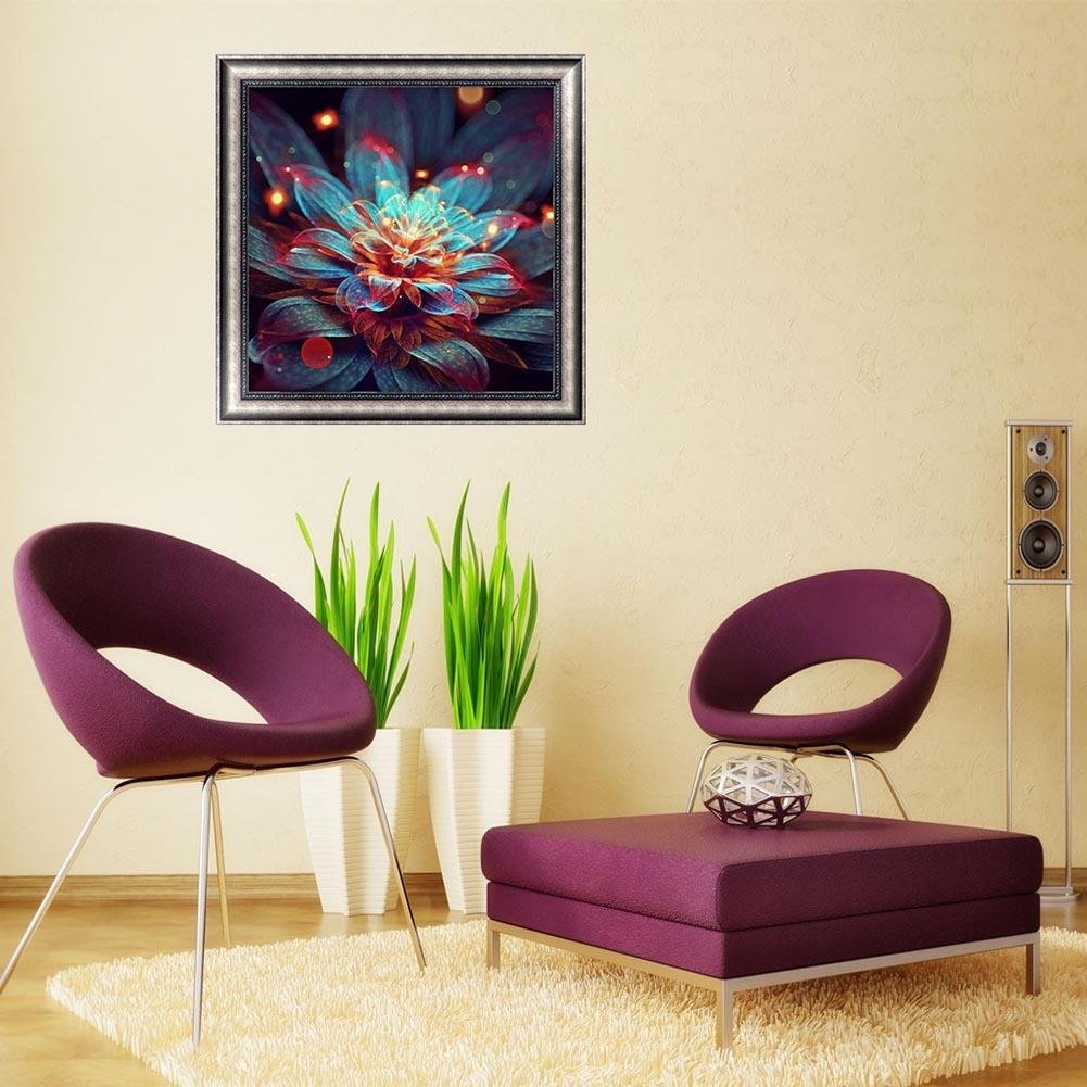 Pintura Diamante - Volta Completa - Flor Mágica