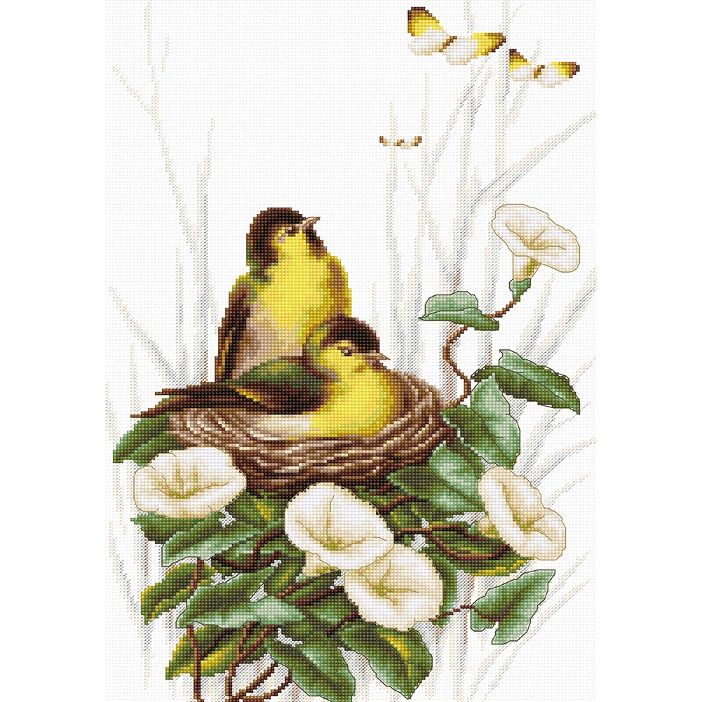 11ct Stamped Cross Stitch Bird Nest (35*45cm)