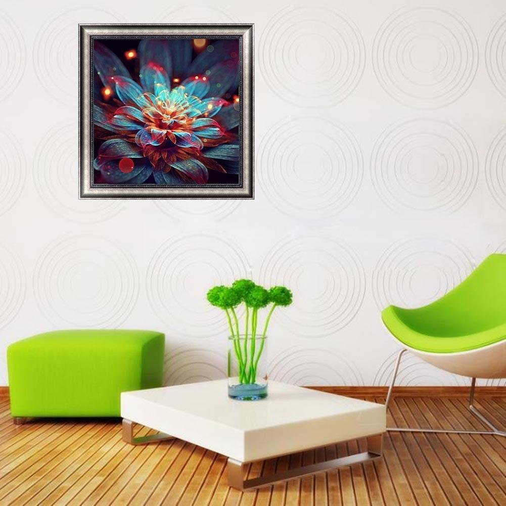 Pintura Diamante - Volta Completa - Flor Mágica