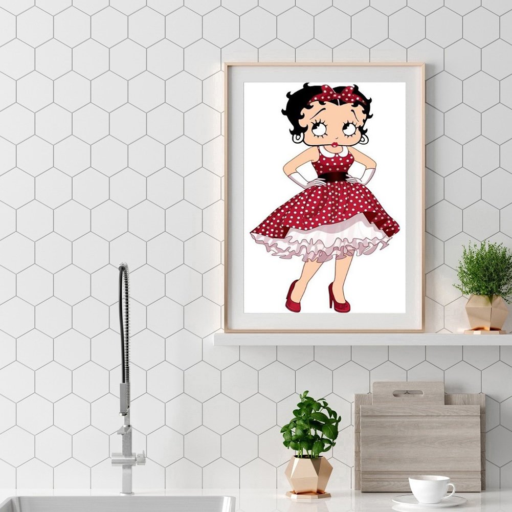 5D DIY Diamond Painting Kit - Full Round - Betty Boop E