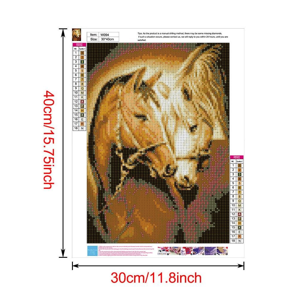 Pintura Diamante - Rodada Completa - Cavalos