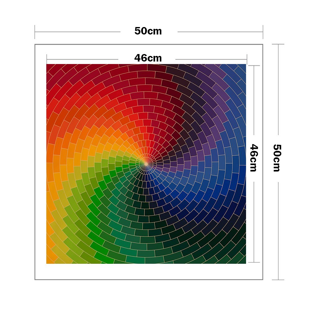 Ponto cruz estampado 11ct - Cor espectral (50*50cm)