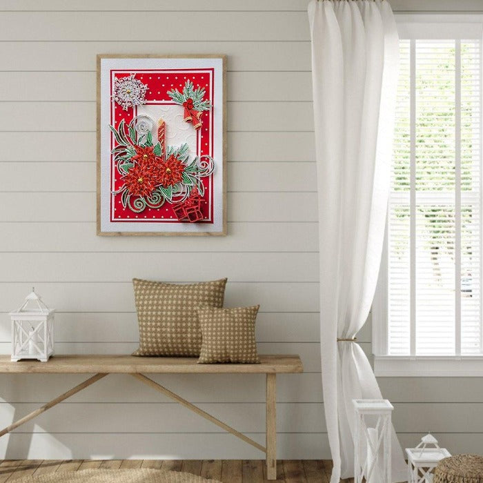 DIY 5D Crystal Rhinestone Diamond Painting Kit Flower Candle