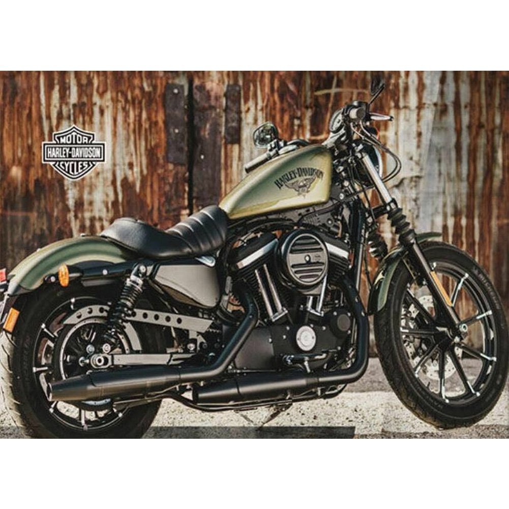 5D Diy Diamond Painting Kit Full Round Beads Motorcycle