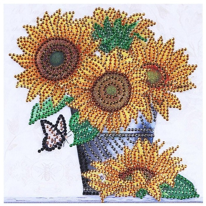 Diamond Painting Crystal Rhinestone Sunflower