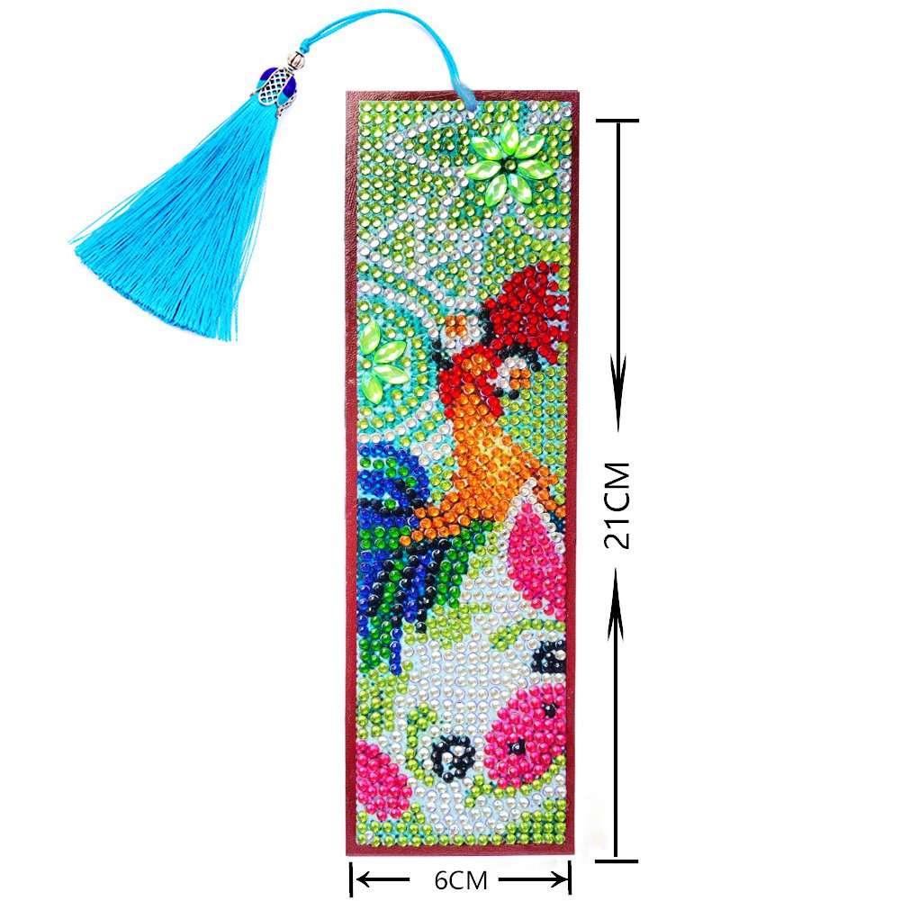 DIY Diamond Painting Bookmark with Tassel Pig