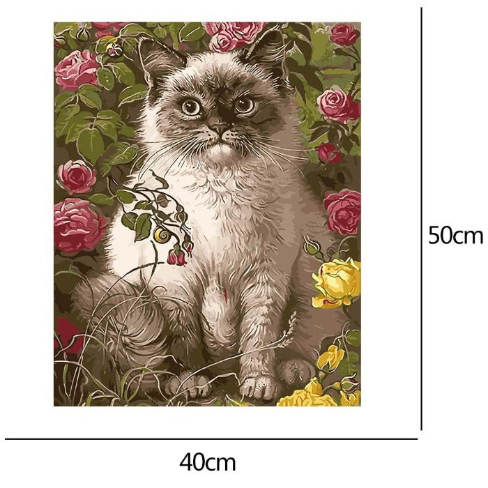 Paint By Number Oil Painting Animal Hand Painted Art Picture Home Decor