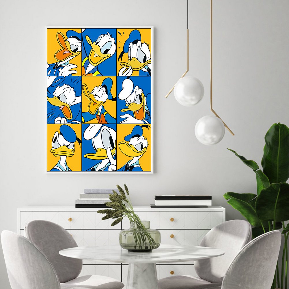 Diamond Painting - Full Round - Donald Duck B