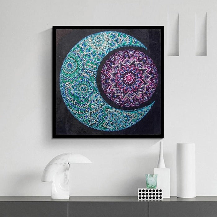 DIY Diamond painting - Crystal Rhinestone - Moon 30*30cm/11.82*11.82"