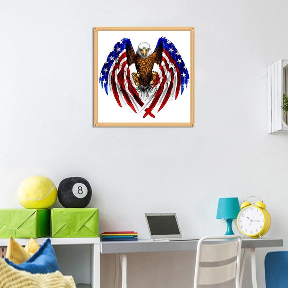 Pintura Diamante - Rodada Parcial - Asa Bandeira Águia