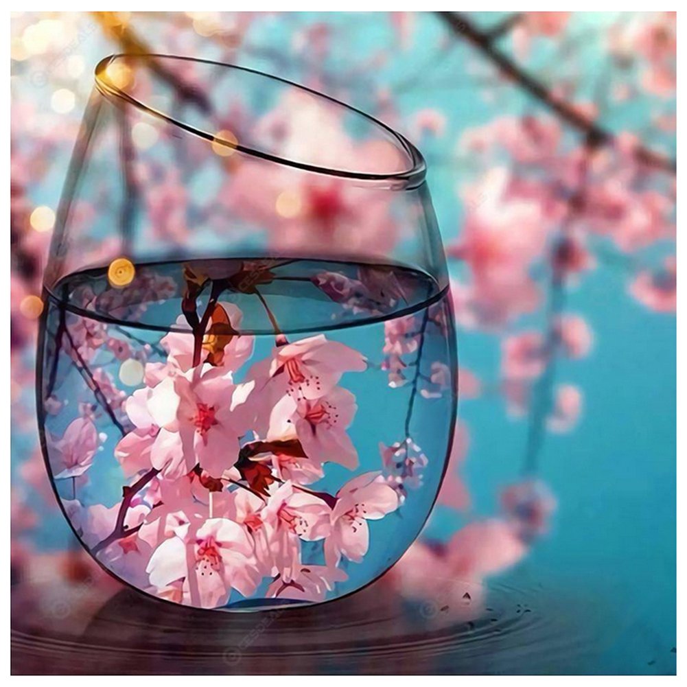 Diamond Painting - Full Round - Cup Flower